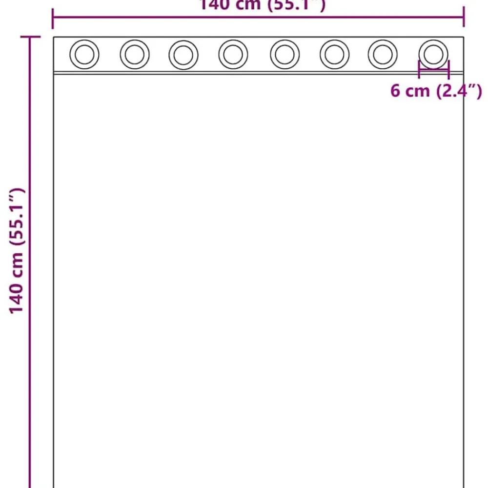vidaXL Cortinas de gasa con ojales 2 uds marrón 140x140 cm Marr&oacute;n Clearance