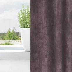 vidaXL Cortinas de Terciopelo 2 pcs Marrón 140 x 140 cm Terciopelo Marr&oacute;n New