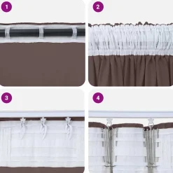 vidaXL Cortinas de Terciopelo 2 pcs Marrón 140 x 140 cm Terciopelo Marr&oacute;n New