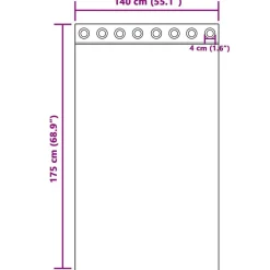 vidaXL Cortinas de Terciopelo 2 pcs champán 175 x 140 cm Terciopelo champán Hot