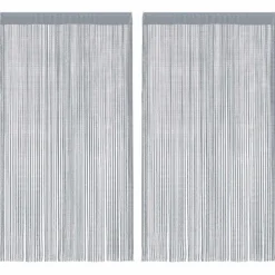 vidaXL Decoración-Cortinas de tiras 2 uds 100x250 cm