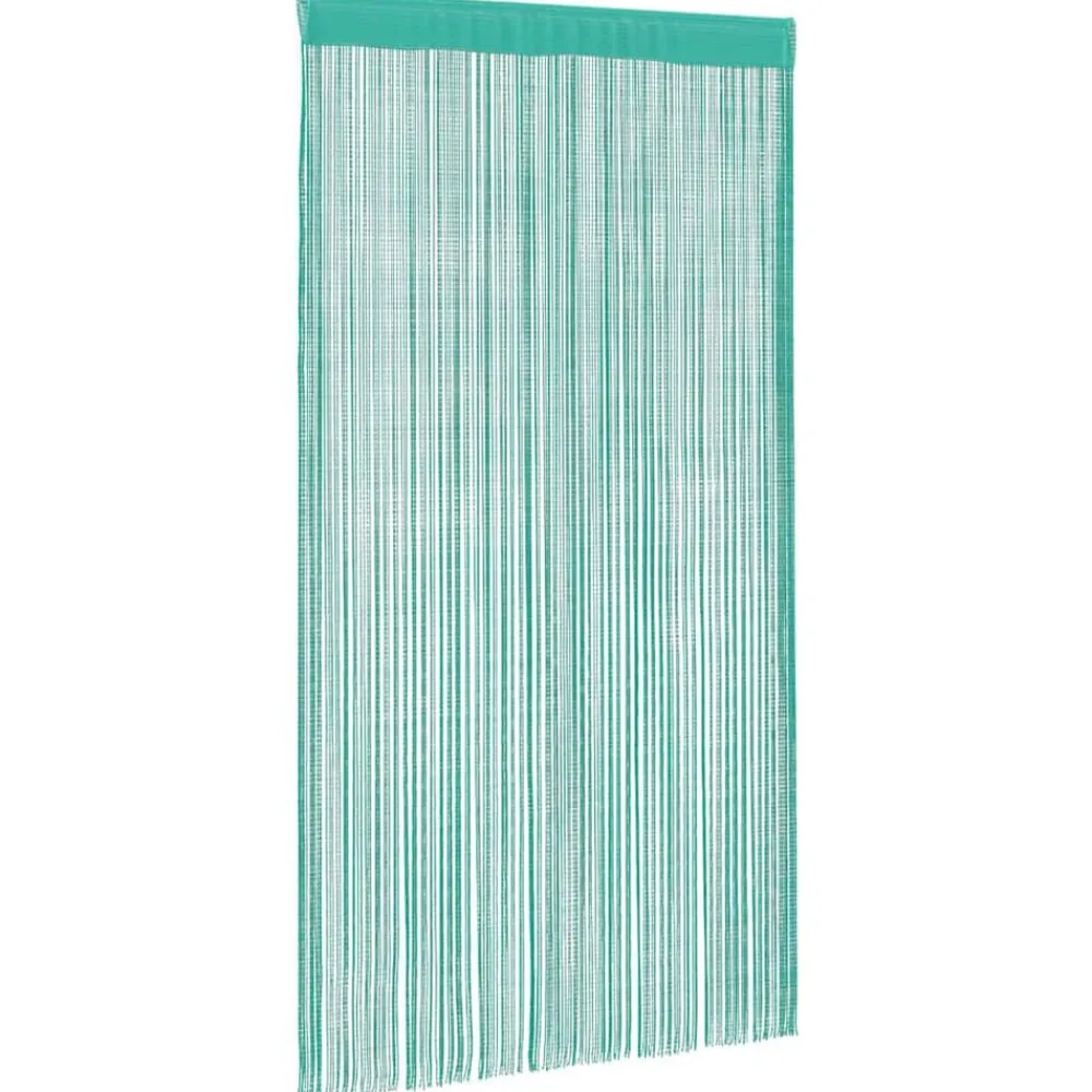 vidaXL Cortinas de tiras 2 uds turquesa 100x250 cm Tuquesa Clearance