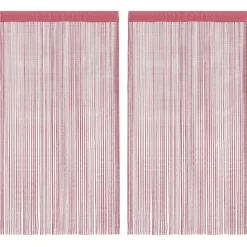 vidaXL Decoración-Cortinas de tiras 2 uds. color 100x250 cm