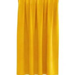 vidaXL Cortinas opacas 2 pcs 140 x 140 cm Terciopelo Amarillo mostaza Sale