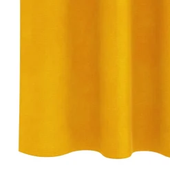 vidaXL Cortinas opacas 2 pcs 140 x 140 cm Terciopelo Amarillo mostaza Sale