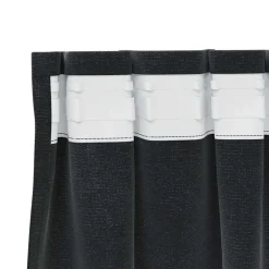vidaXL Cortinas opacas 2 pcs 140 x 140 cm Terciopelo Negro Hot
