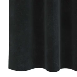vidaXL Cortinas opacas 2 pcs 140 x 140 cm Terciopelo Negro Hot