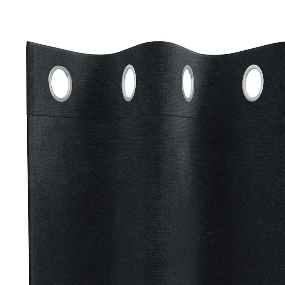 vidaXL Cortinas opacas 2 pcs 140 x 140 cm Terciopelo Negro Online