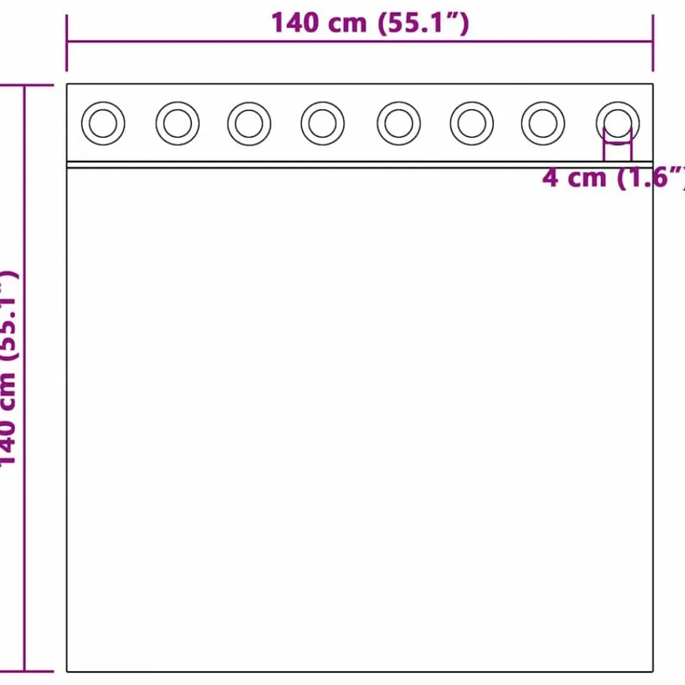 vidaXL Cortinas opacas 2 pcs 140 x 140 cm Terciopelo Negro Online