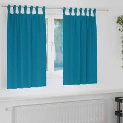 vidaXL Decoración-Cortinas Opacas con Anillas 2 pcs 140 x 140 cm