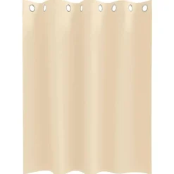 vidaXL Cortinas Opacas con Anillas 2 pcs 140 x 140 cm Poliéster Crema Sale
