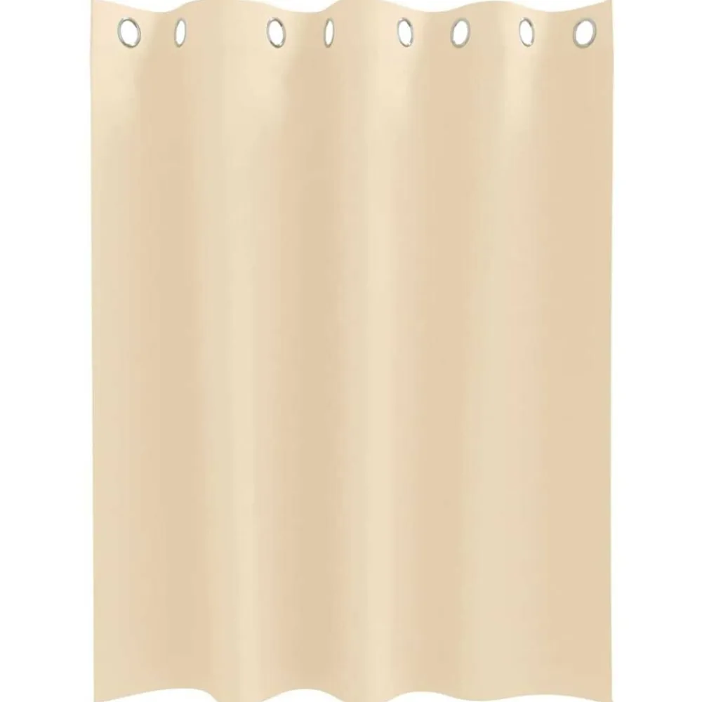 vidaXL Cortinas Opacas con Anillas 2 pcs 140 x 140 cm Poliéster Crema Sale