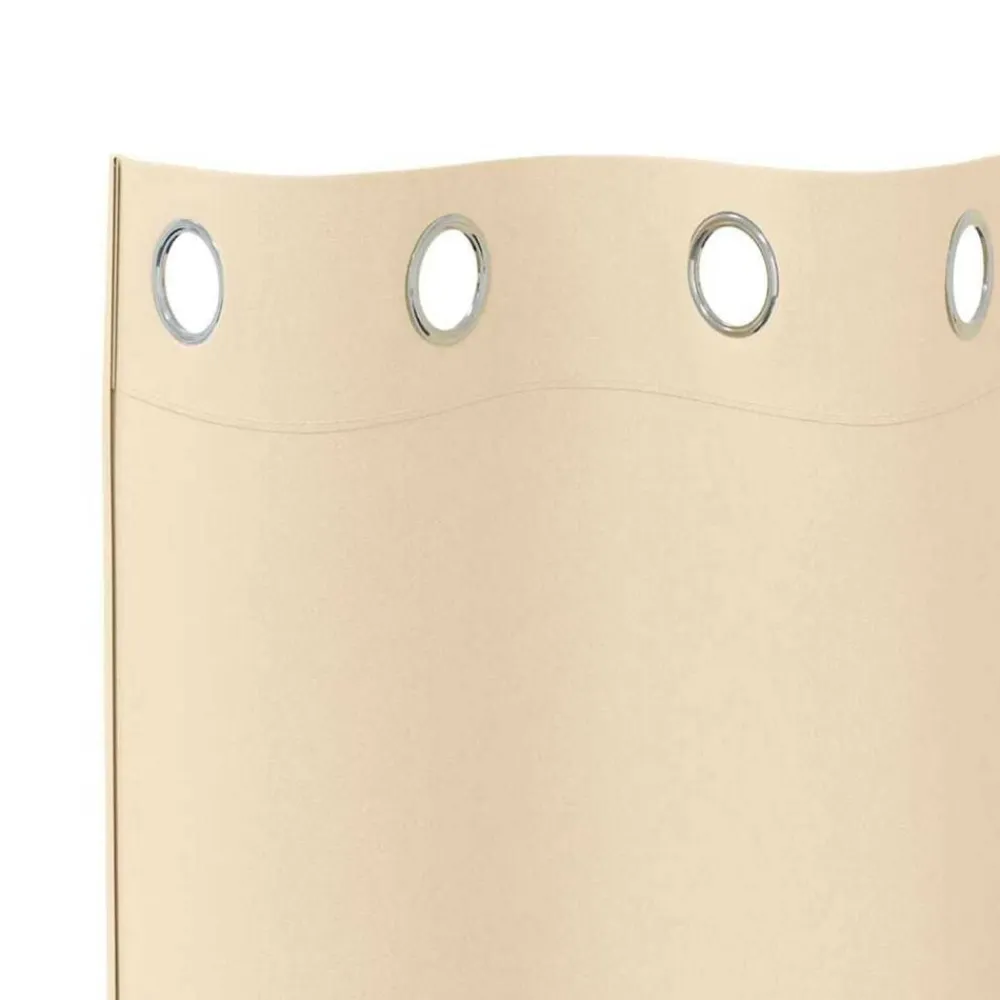 vidaXL Cortinas Opacas con Anillas 2 pcs 140 x 140 cm Poliéster Crema Sale