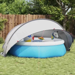 vidaXL Piscina Y Spa-Cúpula para piscina Manual 336 x 322 x 160 cm