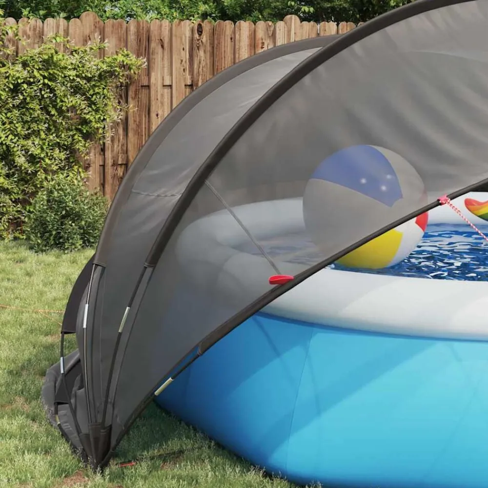 vidaXL Piscina Y Spa-Cúpula para piscina Manual 405 x 405 x 192 cm