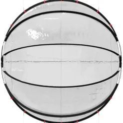 vidaXL Piscina Y Spa-Cúpula para piscina Manual 336 x 322 x 160 cm PVC