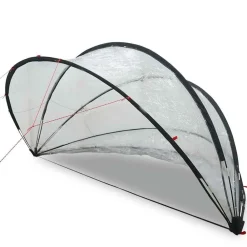 vidaXL Piscina Y Spa-Cúpula para piscina Manual 336 x 322 x 160 cm PVC