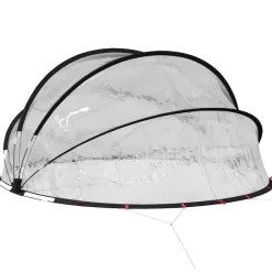 vidaXL Piscina Y Spa-Cúpula para piscina Manual 336 x 322 x 160 cm PVC