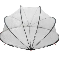 vidaXL Piscina Y Spa-Cúpula para piscina Manual 336 x 322 x 160 cm PVC