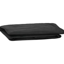 vidaXL Accesorios Para Muebles De Jardín-Cubierta de Mesa Liso Negro 122 x 72 x 15 cm tela