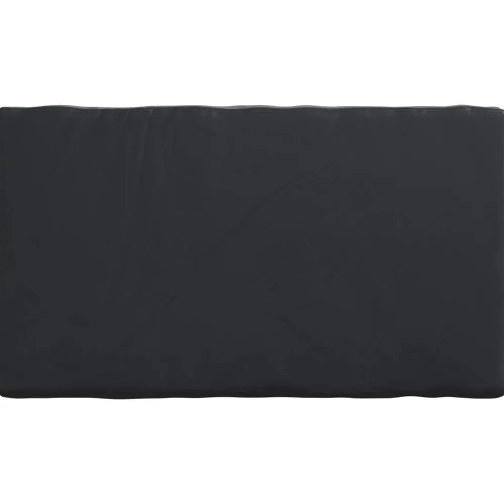 vidaXL Accesorios Para Muebles De Jardín-Cubierta de Mesa Liso Negro 122 x 72 x 15 cm tela