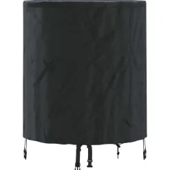 vidaXL Accesorios Para Muebles De Jardín-Cubierta de Mesa Liso Negro 62 x 62 x 70 cm tela