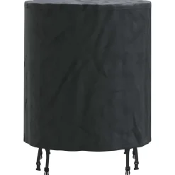 vidaXL Accesorios Para Muebles De Jardín-Cubierta de Mesa Liso Negro 62 x 62 x 70 cm tela