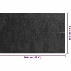 vidaXL Cubierta de piscina PE 260x160 cm Negro Hot