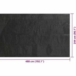 vidaXL Piscina Y Spa-Cubierta de piscina PE 488x244 cm