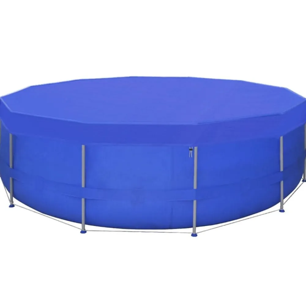 vidaXL Piscina Y Spa-Cubierta de piscina PE 460 cm 90 g/m² redonda