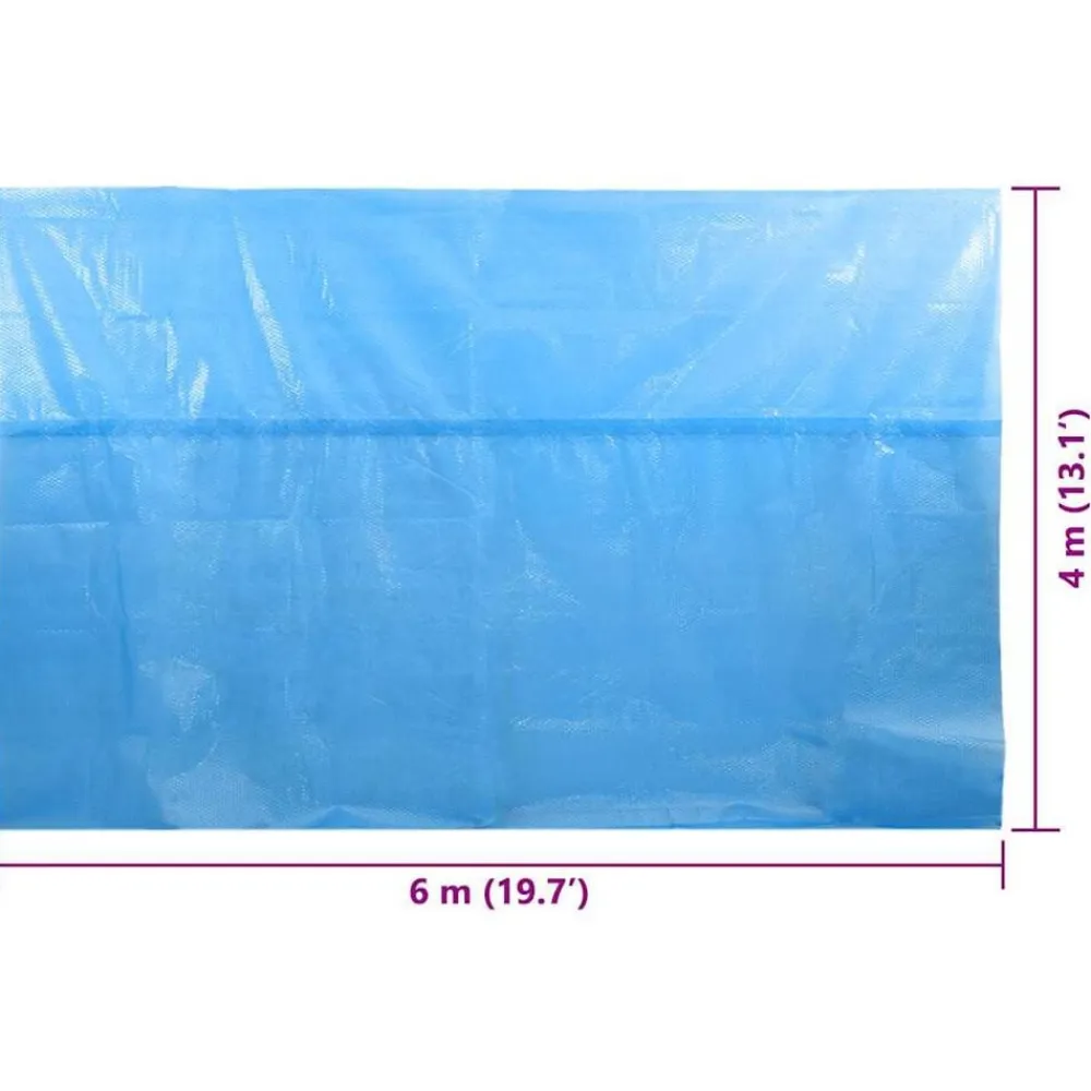 vidaXL Piscina Y Spa-Cubierta de piscina rectangular PE 600x400 cm