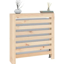 vidaXL Cubierta de radiador madera maciza de pino 79,5x19x84 cm Natural Clearance