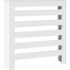 vidaXL Cubierta de radiador madera de ingeniería 78x20x82 cm Blanco Outlet