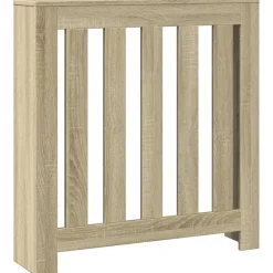 vidaXL Accesorios Para Electrodomésticos-Cubierta de radiador madera ingeniería 78x20x82 cm