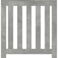 vidaXL Cubierta de radiador madera ingeniería gris hormigón 78x20x82cm Gris hormig&oacute;n Clearance