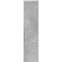 vidaXL Cubierta de radiador madera ingeniería gris hormigón 78x20x82cm Gris hormig&oacute;n Clearance