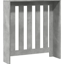 vidaXL Cubierta de radiador madera ingeniería gris hormigón 78x20x82cm Gris hormig&oacute;n Clearance