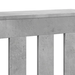 vidaXL Cubierta de radiador madera ingeniería gris hormigón 78x20x82cm Gris hormig&oacute;n Clearance