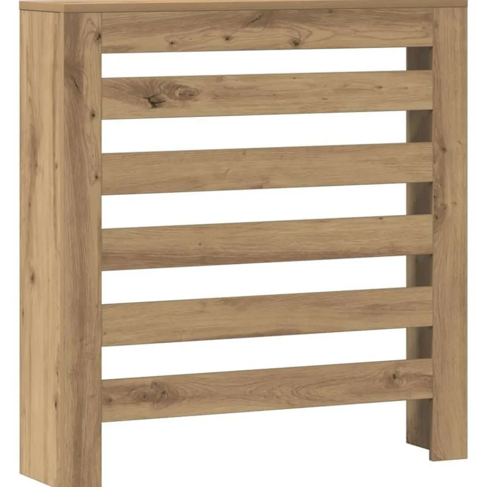 vidaXL Cubierta de radiador madera color artesano 78x20x82 cm Roble Hot