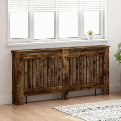 vidaXL Cubierta de Radiador 172 x 19 x 81,5 cm Roble ahumado Online