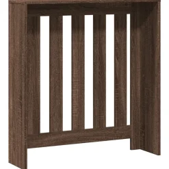 vidaXL Accesorios Para Electrodomésticos-Cubierta de radiador madera ingeniería marrón roble 78x20x82 cm