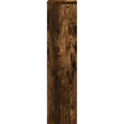 vidaXL Cubierta de radiador madera ingeniería 78x20x82cm Roble ahumado Outlet