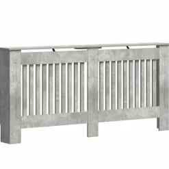 vidaXL Accesorios Para Electrodomésticos-Cubierta de Radiador Gris Concreto 172 x 19 x 81,5 cm