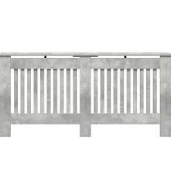 vidaXL Accesorios Para Electrodomésticos-Cubierta de Radiador Gris Concreto 172 x 19 x 81,5 cm