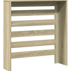 vidaXL Cubierta de radiador madera ingeniería 78x20x82 cm Roble Sonoma