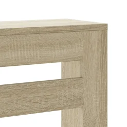 vidaXL Cubierta de radiador madera ingeniería 78x20x82 cm Roble Sonoma