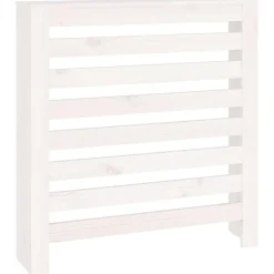 vidaXL Cubierta de radiador madera maciza de pino 79,5x19x84 cm Blanco Clearance