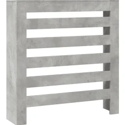 vidaXL Cubierta de radiador madera ingeniería gris hormigón 78x20x82cm Gris hormig&oacute;n Best
