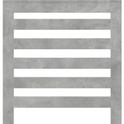 vidaXL Cubierta de radiador madera ingeniería gris hormigón 78x20x82cm Gris hormig&oacute;n Best