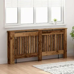 vidaXL Cubierta de Radiador 172 x 19 x 81,5 cm Madera envejecida Clearance